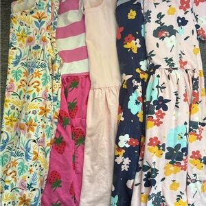 Hanna Andersson Kids Dresses - Floral, Stripes, and Strawberry Patterns